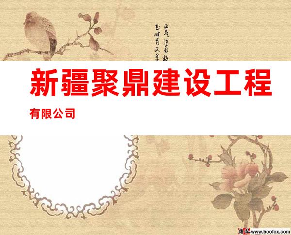 新疆聚鼎建设工程有限公司